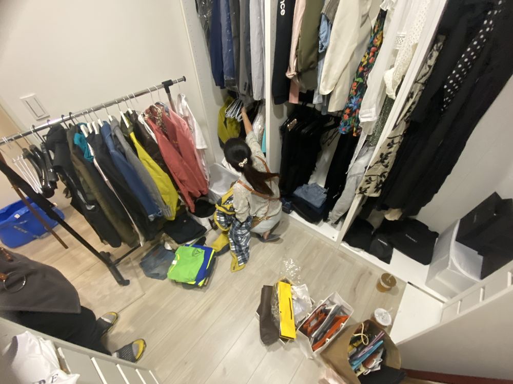 更衣室重整．整理前